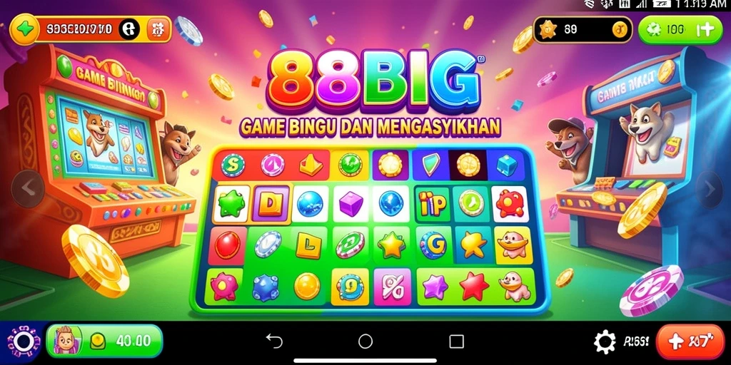 Gameplay seru 88BIG dengan bingo yang menantang.