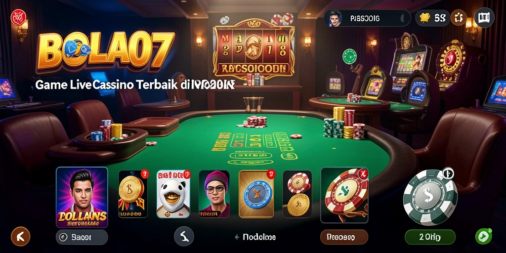 Tampilan gameplay seru dari <strong>BOLA07</strong> yang menghadirkan dealer langsung di layar.