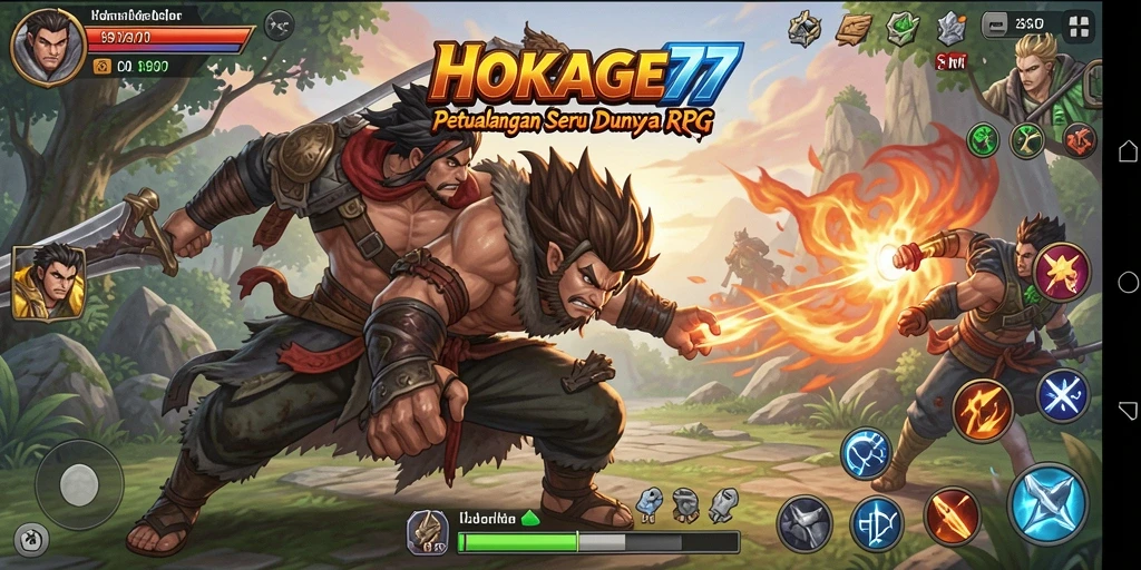 Tampilan menarik dari gameplay HOKAGE77 dengan aksi RPG yang mendebarkan.