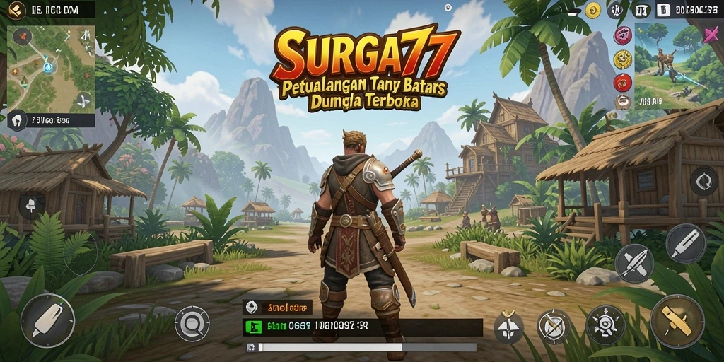 Tampilan gameplay SURGA77 yang menarik dalam dunia terbuka.